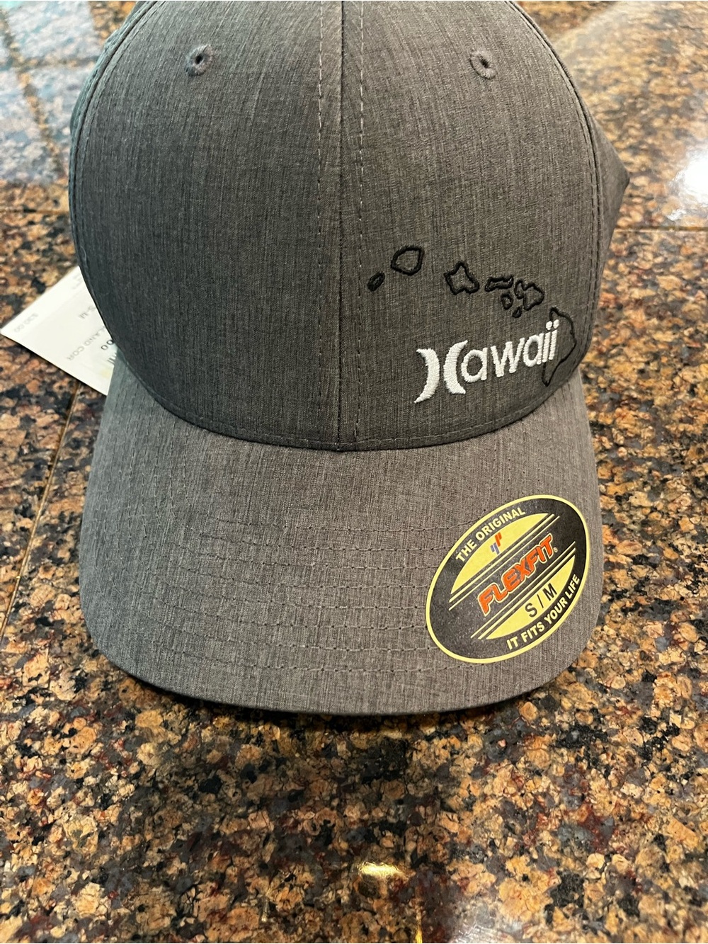 Hurley Hawaii Gray Flexfit Hat